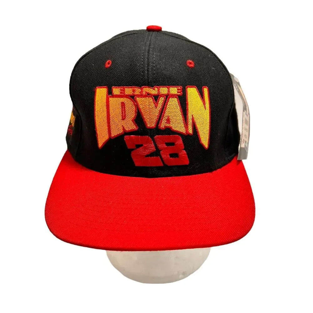 Vtg Ernie Irvan #28 Havoline Nascar Hat NUTMEG Snapback Stitched Logo 90's NWT